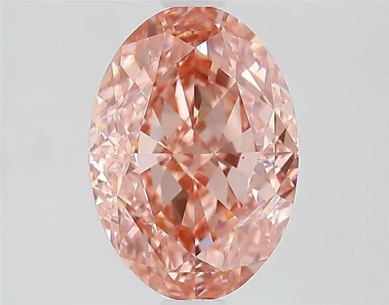 2.68ct Oval Lab Grown Diamond (Colour Fancy Vivid Pink, Clarity VS1, IGI Certified)