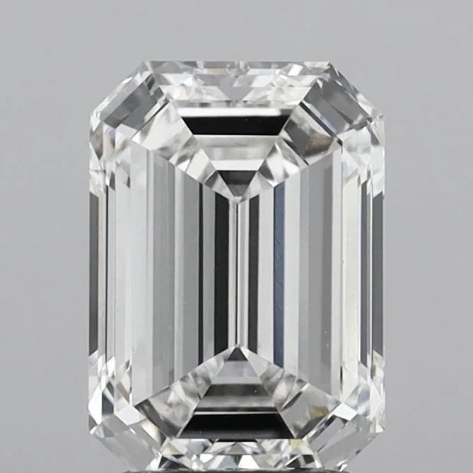 2.70ct Emerald Lab Grown Diamond (Colour F, Clarity VVS2, IGI Certified)