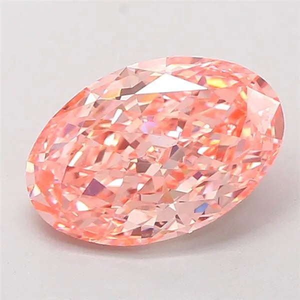2.70ct Oval Lab Grown Diamond (Colour Fancy Vivid Pink, Clarity VS1, IGI Certified)
