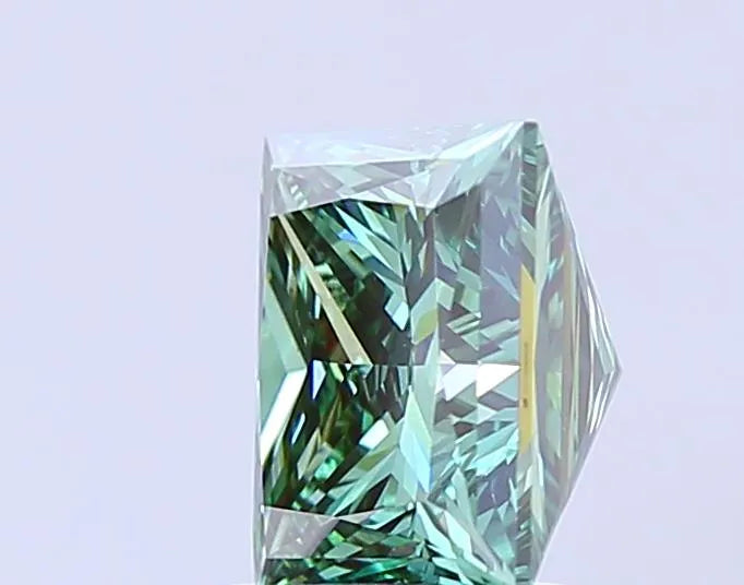 2.70ct Princess Lab Grown Diamond (Colour Fancy Vivid Green, Clarity VS1, IGI Certified)