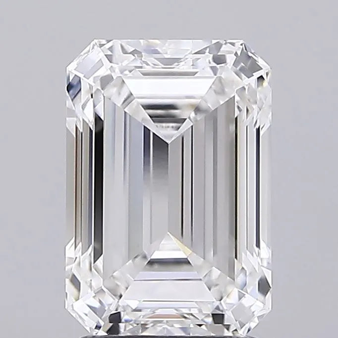 2.72ct Emerald Lab Grown Diamond (Colour F, Clarity VVS2, IGI Certified)