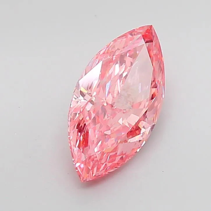 2.72ct Marquise Lab Grown Diamond (Colour Fancy Vivid Pink, Clarity VS1, IGI Certified)