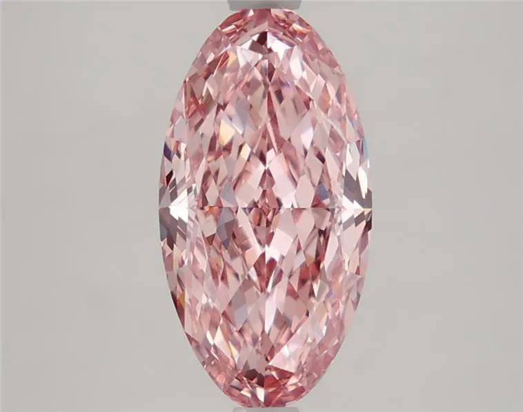 2.72ct Oval Lab Grown Diamond (Colour Fancy Vivid Pink, Clarity VVS2, IGI Certified)
