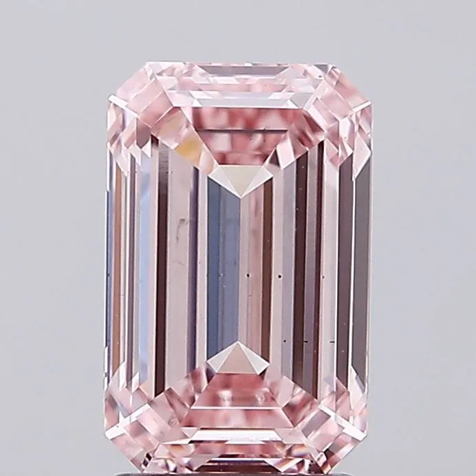 2.73ct Emerald Lab Grown Diamond (Colour Fancy Intense Pink, Clarity VS2, IGI Certified)