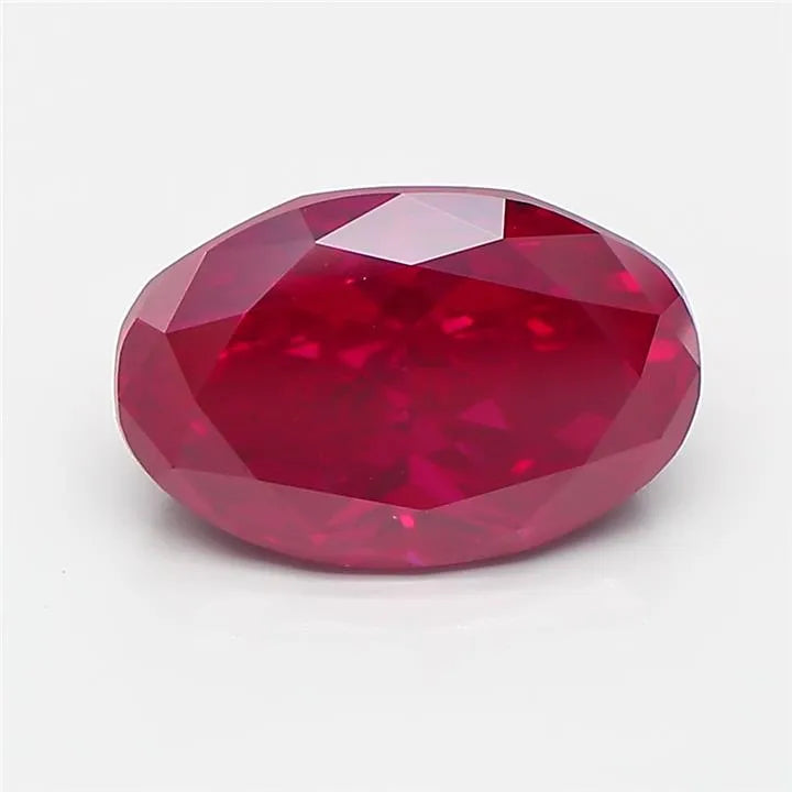2.74ct Oval Lab Grown Diamond (Colour Fancy Deep Pink, Clarity VS2, IGI Certified)