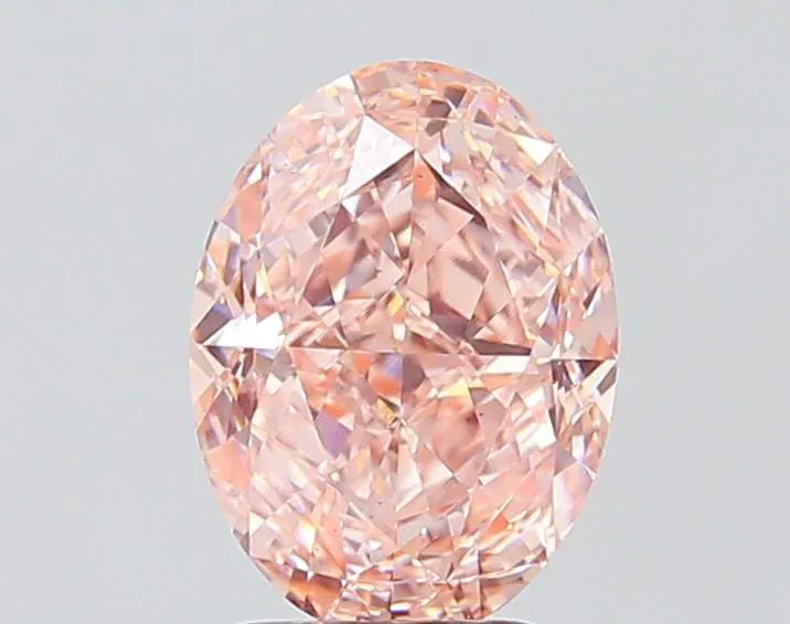 2.74ct Oval Lab Grown Diamond (Colour Fancy Intense Pink, Clarity VS1, IGI Certified)