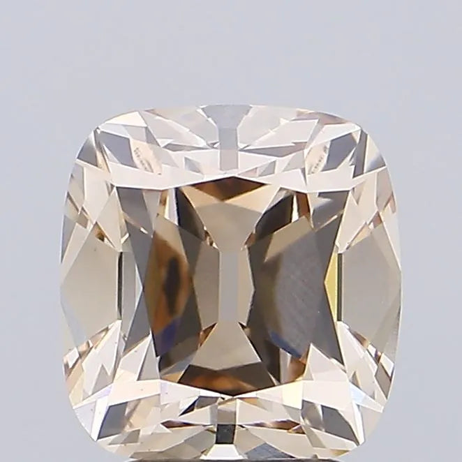 2.75ct Cushion brilliant Lab Grown Diamond (Colour Fancy Light Brown, Clarity VVS2, IGI Certified)