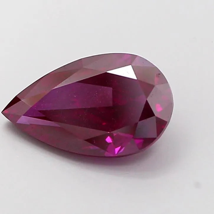 2.76ct Pear Lab Grown Diamond (Colour Fancy Deep Pink, Clarity VS2, IGI Certified)