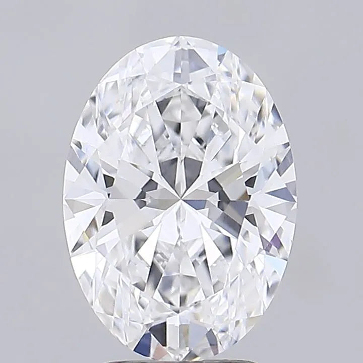 2.77ct Oval Lab Grown Diamond (Colour D, Clarity VVS2, IGI Certified)