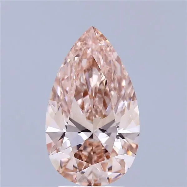 2.78ct Pear Lab Grown Diamond (Colour Fancy Intense Brownish Pink, Clarity VS1, IGI Certified)