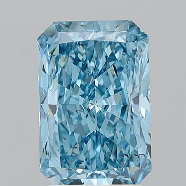 2.79ct Radiant Lab Grown Diamond (Colour Fancy Vivid Blue, Clarity SI1, IGI Certified)