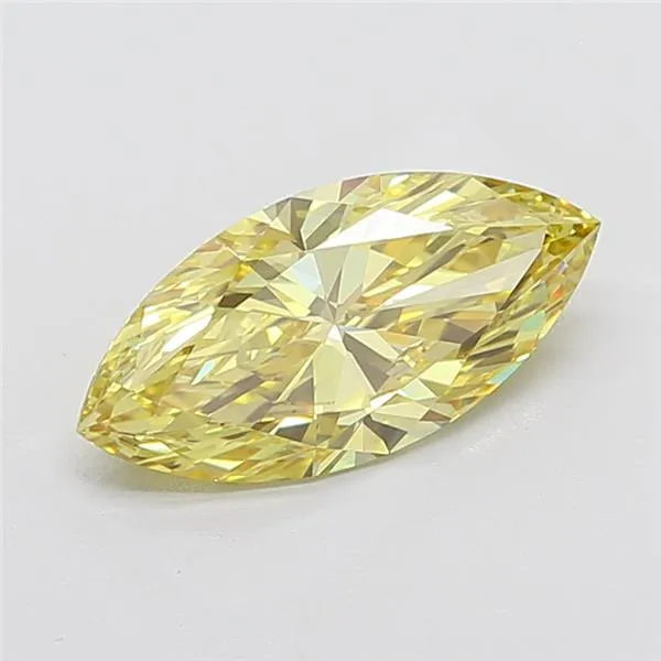 2.80ct Marquise Lab Grown Diamond (Colour Fancy Intense Yellow, Clarity VVS2, IGI Certified)