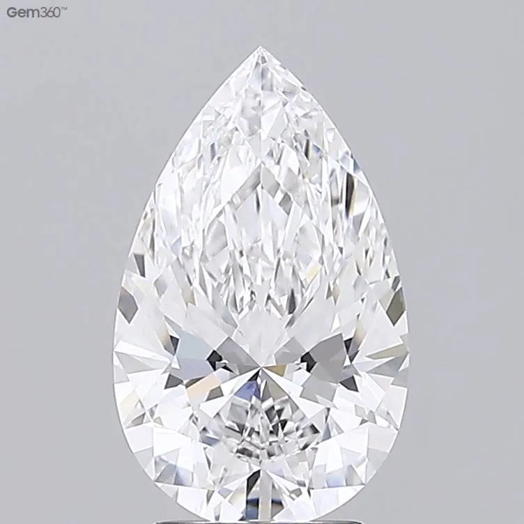 2.83ct Pear Lab Grown Diamond (Colour E, Clarity VVS2, GIA Certified)