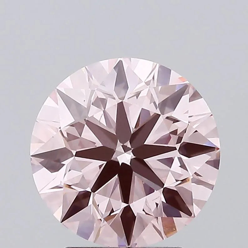 2.83ct Round Lab Grown Diamond (Colour Fancy Intense Pink, Clarity VS1, Cut ID, IGI Certified)