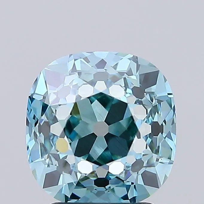2.85ct Cushion brilliant Lab Grown Diamond (Colour Fancy Vivid Blue, Clarity VS1, IGI Certified)
