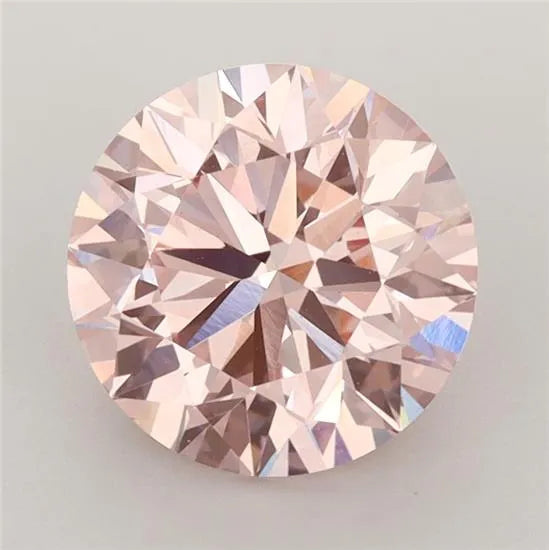 2.85ct Round Lab Grown Diamond (Colour Fancy Intense Pink, Clarity VS1, Cut ID, IGI Certified)