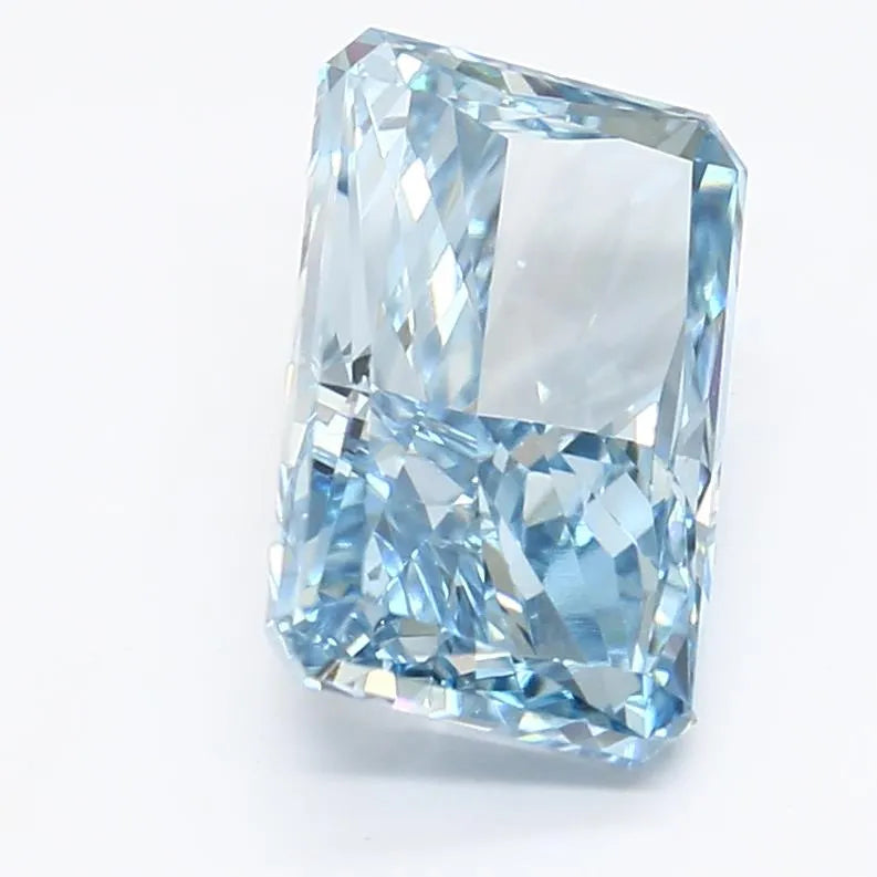 2.87ct Radiant Lab Grown Diamond (Colour Fancy Vivid Blue, Clarity VVS2, IGI Certified)