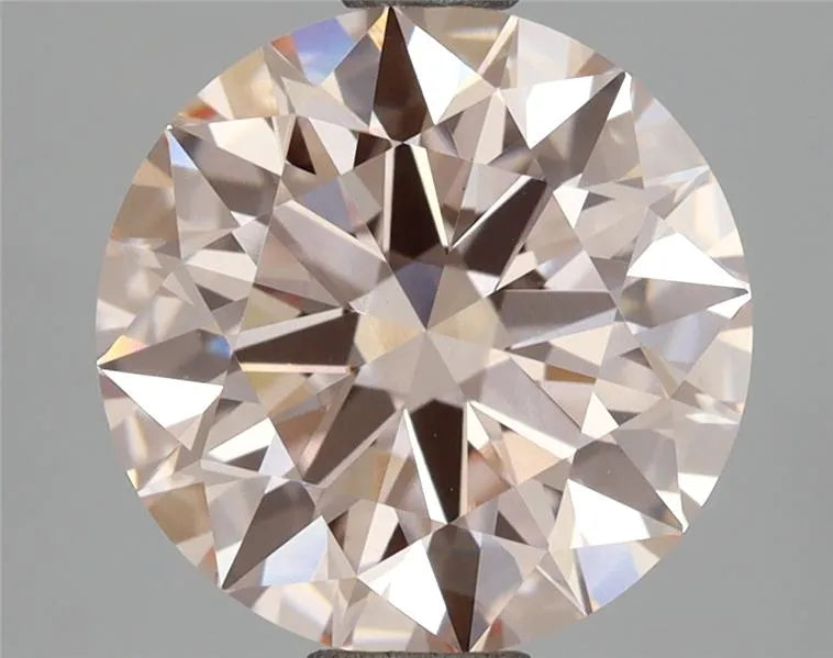 2.89ct Round Lab Grown Diamond (Colour Fancy Pink, Clarity VS1, Cut ID, IGI Certified)