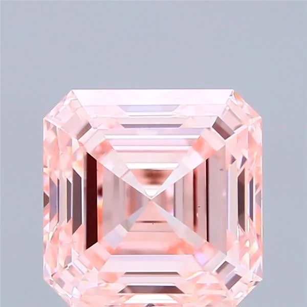 2.91ct Asscher Lab Grown Diamond (Colour Fancy Intense Pink, Clarity VS1, IGI Certified)