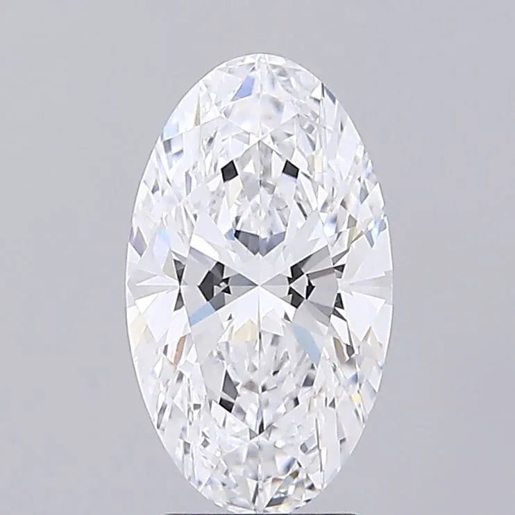 2.92ct Oval Lab Grown Diamond (Colour D, Clarity VVS2, IGI Certified)
