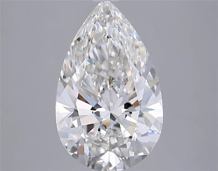 2.93ct Pear Lab Grown Diamond (Colour G, Clarity VVS2, IGI Certified)
