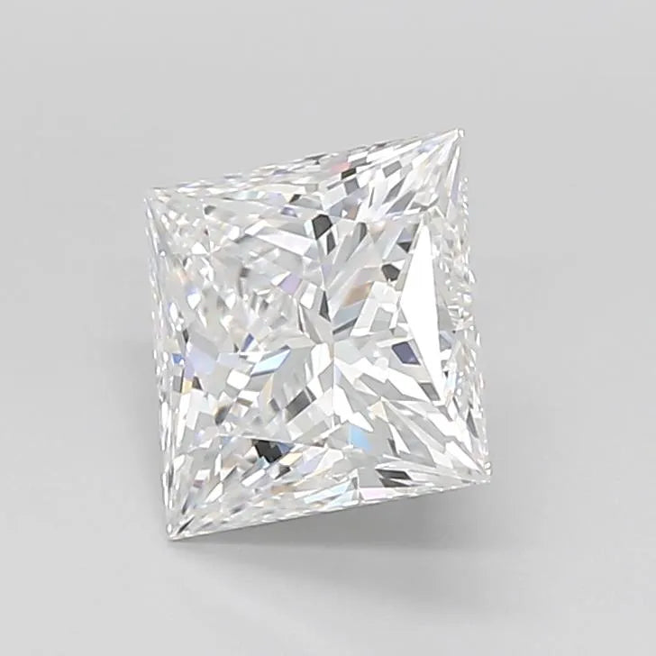 2.93ct Princess Lab Grown Diamond (Colour D, Clarity IF, Cut EX, IGI Certified)