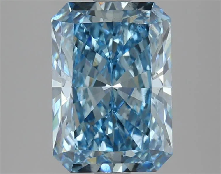 2.93ct Radiant Lab Grown Diamond (Colour Fancy Vivid Blue, Clarity VS2, IGI Certified)