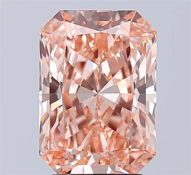 2.94ct Radiant Lab Grown Diamond (Colour Fancy Vivid Pink, Clarity VS1, IGI Certified)