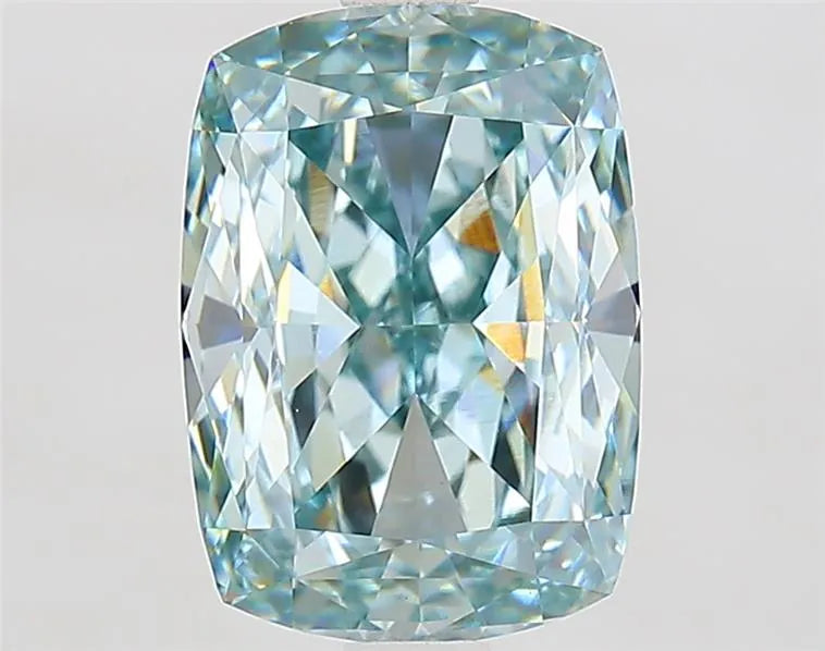 2.95ct Cushion modified Lab Grown Diamond (Colour Fancy Intense Green, Clarity VVS2, IGI Certified)