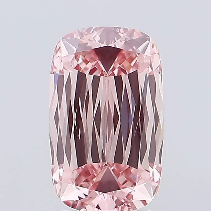 2.95ct Cushion modified Lab Grown Diamond (Colour Fancy Intense Pink, Clarity VVS2, IGI Certified)