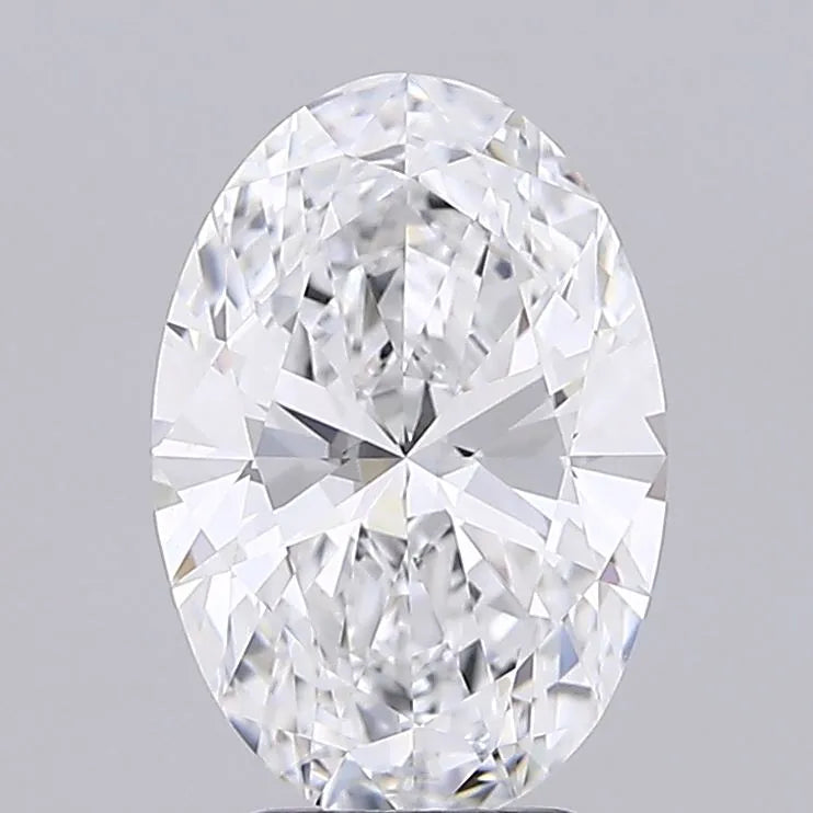2.98ct Oval Lab Grown Diamond (Colour D, Clarity IF, IGI Certified)