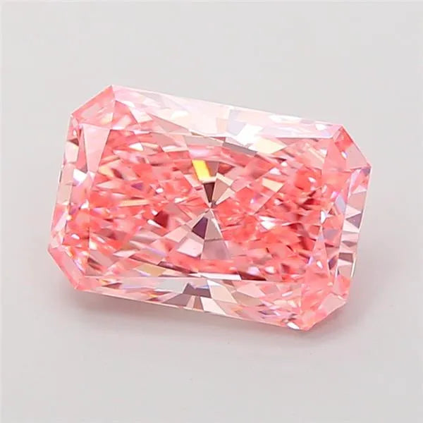 2.98ct Radiant Lab Grown Diamond (Colour Fancy Vivid Pink, Clarity VS2, IGI Certified)