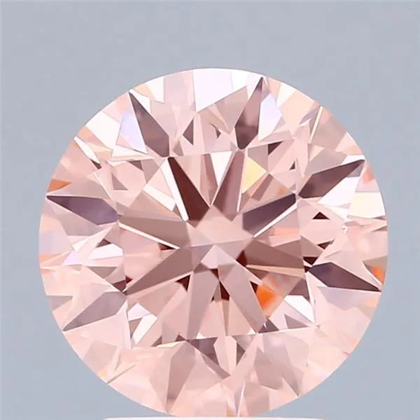 2.99ct Round Lab Grown Diamond (Colour Fancy Intense Pink, Clarity VVS2, Cut EX, IGI Certified)