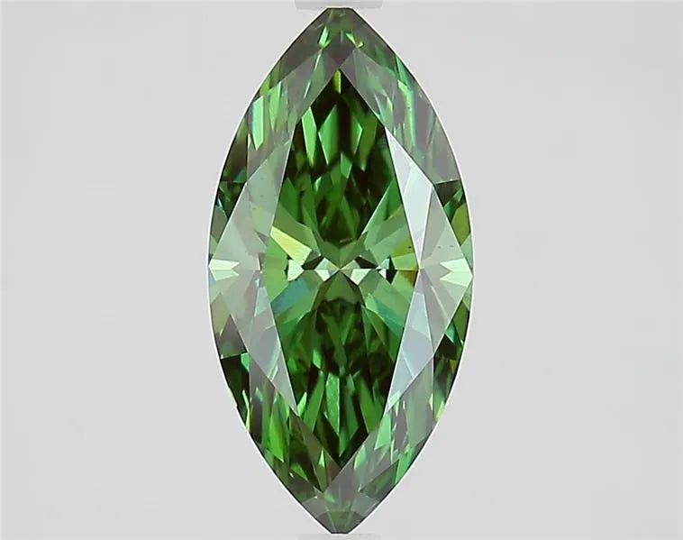 2.03ct Marquise Lab Grown Diamond (Colour Fancy Vivid Green, Clarity VS2, IGI Certified)