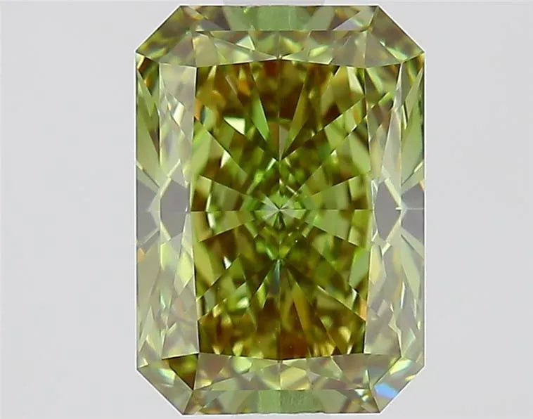 1.56ct Radiant Lab Grown Diamond (Colour Fancy Vivid Green, Clarity VVS2, IGI Certified)