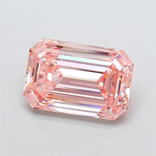 3.01ct Emerald Lab Grown Diamond (Colour Fancy Intense Pink, Clarity VS2, IGI Certified)