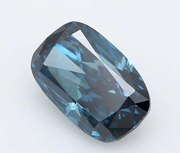 0.61ct Cushion modified Lab Grown Diamond (Colour Fancy Deep Blue, Clarity VS2, IGI Certified)