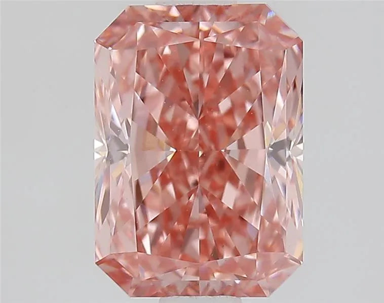1.58ct Radiant Lab Grown Diamond (Colour Fancy Vivid Pink, Clarity VVS2, IGI Certified)