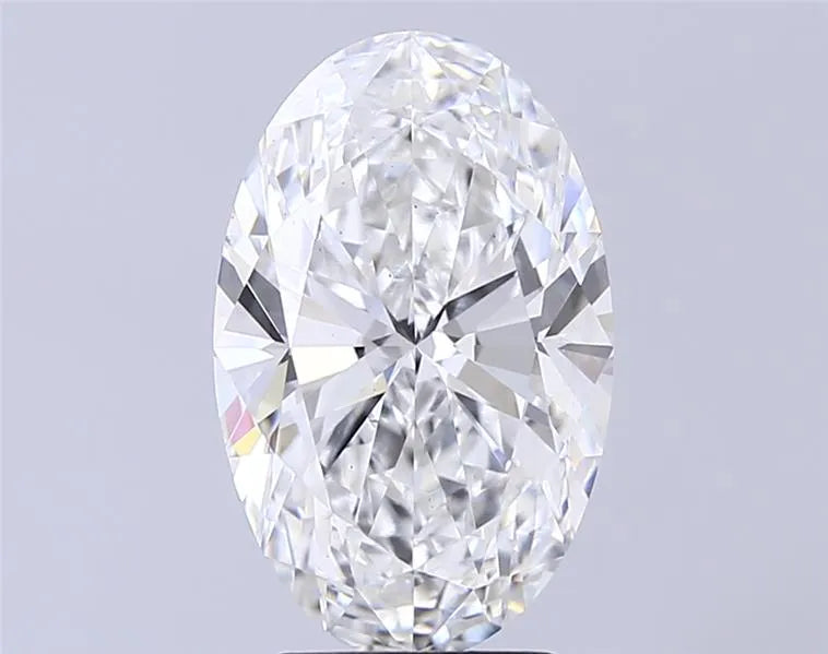 3.92ct Oval Lab Grown Diamond (Colour F, Clarity VS2, IGI Certified)