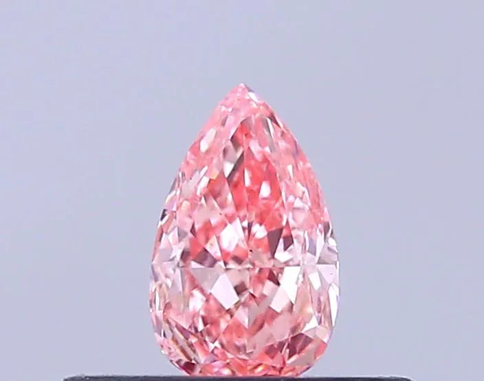0.25ct Pear Lab Grown Diamond (Colour Fancy Intense Pink, Clarity VS2, IGI Certified)