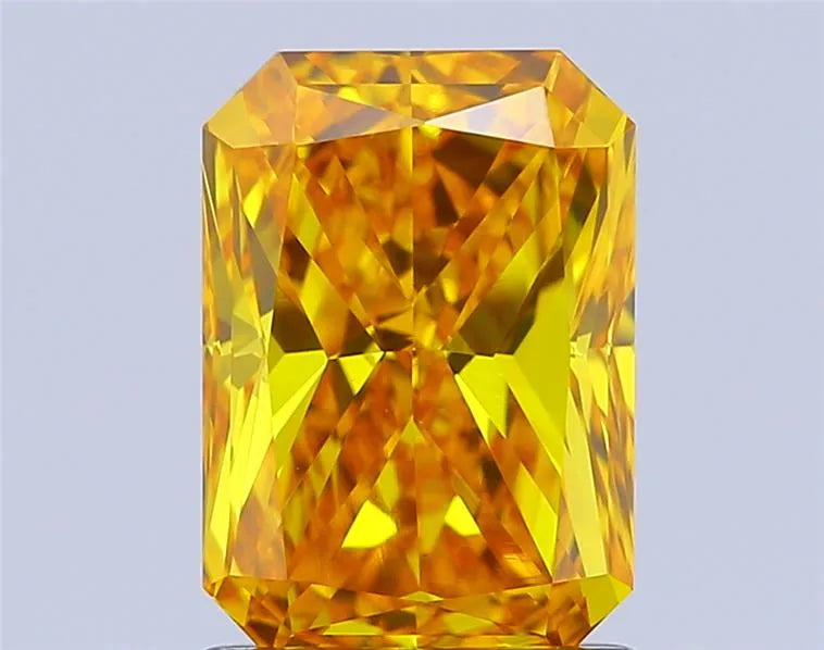 1.55ct Radiant Lab Grown Diamond (Colour Fancy Vivid Yellow, Clarity VVS2, IGI Certified)