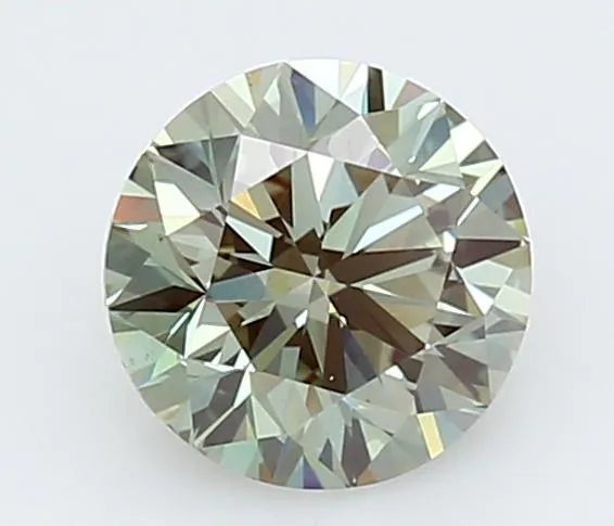 1.03ct Round Lab Grown Diamond (Colour Fancy Intense Green, Clarity VS1, Cut EX, IGI Certified)