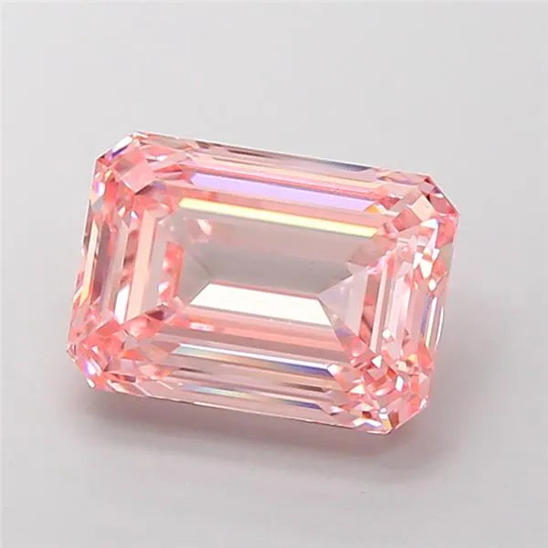 4.01ct Emerald Lab Grown Diamond (Colour Fancy Intense Pink, Clarity VVS2, IGI Certified)