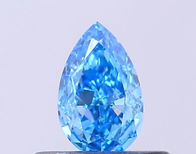 0.31ct Pear Lab Grown Diamond (Colour Fancy Vivid Blue, Clarity SI1, IGI Certified)