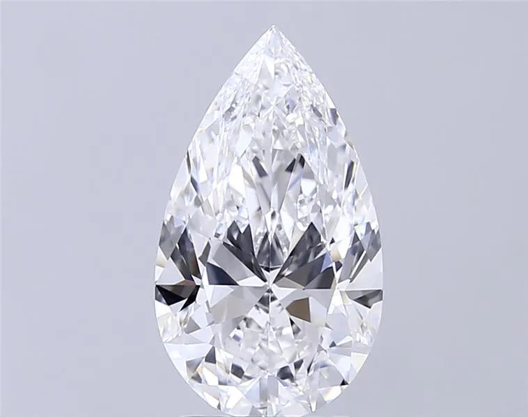 3.02ct Pear Lab Grown Diamond (Colour D, Clarity VVS2, IGI Certified)