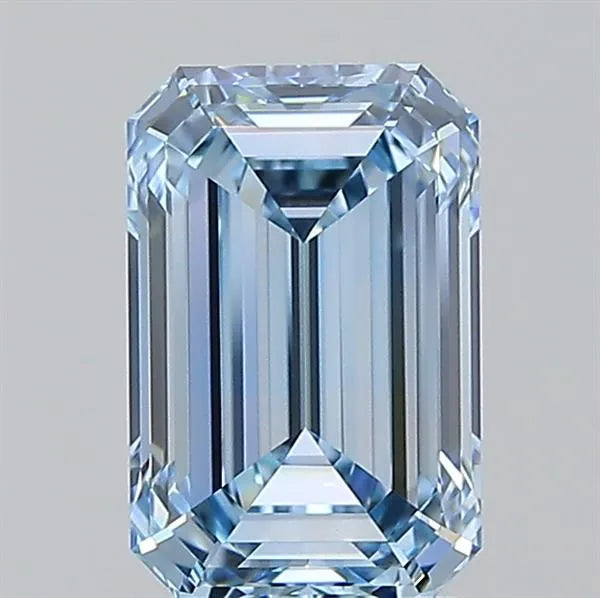 2.03ct Emerald Lab Grown Diamond (Colour Fancy Intense Blue, Clarity VVS2, IGI Certified)