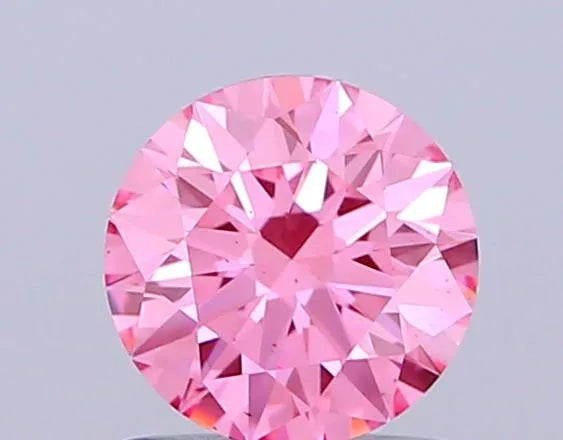 0.80ct Round Lab Grown Diamond (Colour Fancy Vivid Pink, Clarity VS2, Cut ID, IGI Certified)