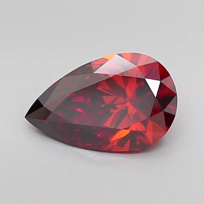2.00ct Pear Lab Grown Diamond (Colour Fancy Deep Orange, Clarity VS1, IGI Certified)