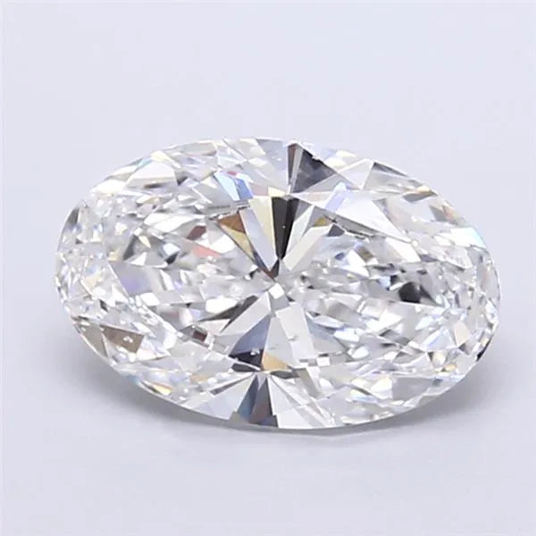 3.00ct Oval Lab Grown Diamond (Colour D, Clarity SI1, IGI Certified)