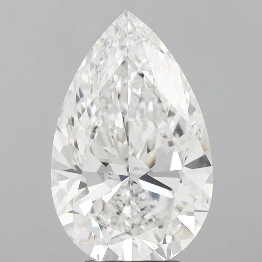 4.06ct Pear Lab Grown Diamond (Colour D, Clarity VVS2, IGI Certified)